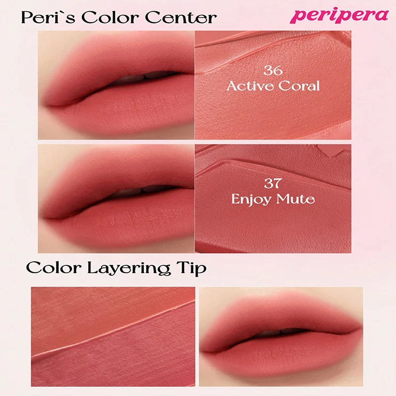 K-beauty Ink Velvet Lipstick high-pigment and long-wearing, weightless, gluten-free, paraben-free, velvet-matte, long-lasting