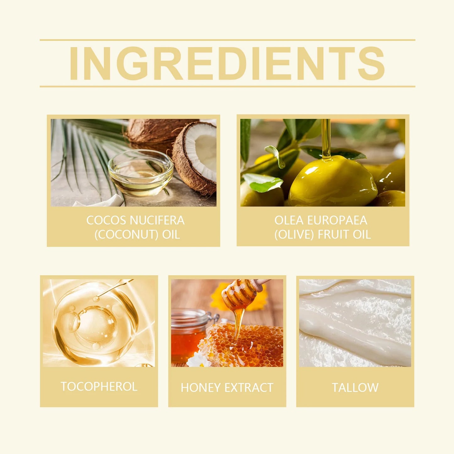 Tallow And Honey Moisturizing Cream For Dry Skin Deep Hydration Nourishing Cream For Soft Smooth Skin Care