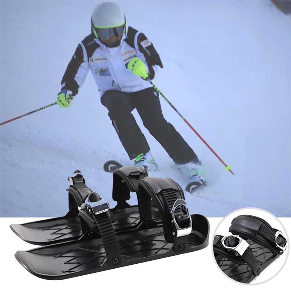 Mini Skis Snowblades for Snow Skis for Winter Shoes Short Snowskates Snowblades Skiboards Portable&Light Ski-shoes Outdoor Sport