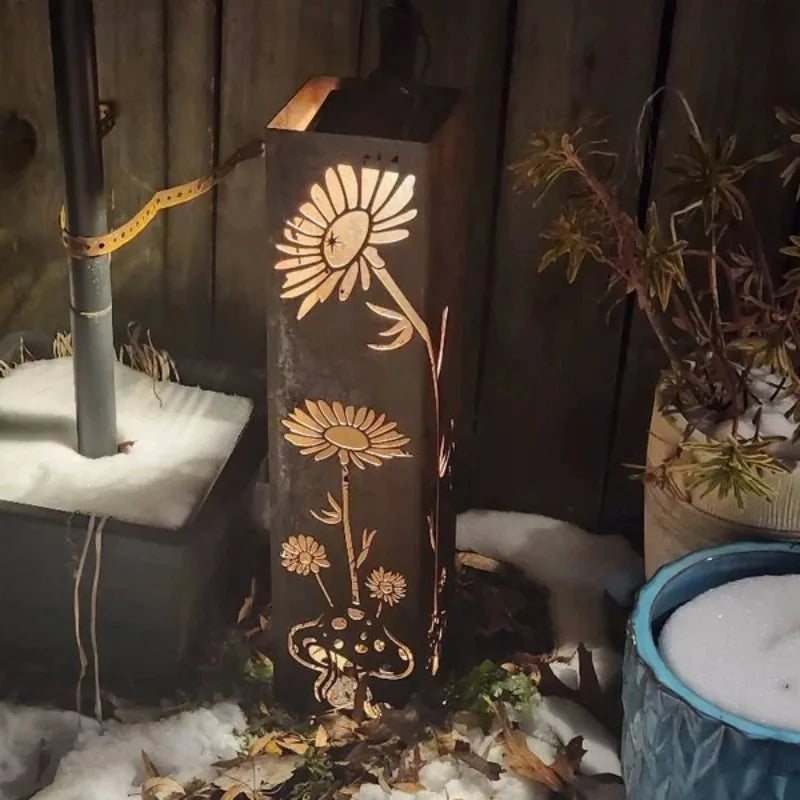 Fairy and Mushroom Garden Column - Outdoor Decor Furniture  Outdoor Sculpture  Garden Decor Outdoor Furniture - Indoor Planters