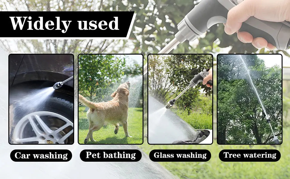 Pressure Washer High Pressure Water Gun Portable Washer for Car Floor Wall Cleaning With 360° Rotating for Three Spray Modes