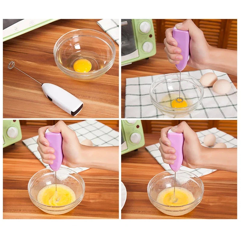 Blender Kitchen Accessories Drinks Milk Coffee Frother Foamer Whisk Mixer Stirrer Egg Beater Electric Mini Handle Kitchen Tools