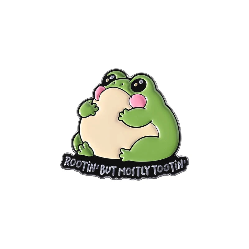 Autism Rizz 'em with The Tism Enamel Pin Cartoon Frog ADHD Awareness Mental Health Brooches Lapel Badge Jewelry Gift For Friends