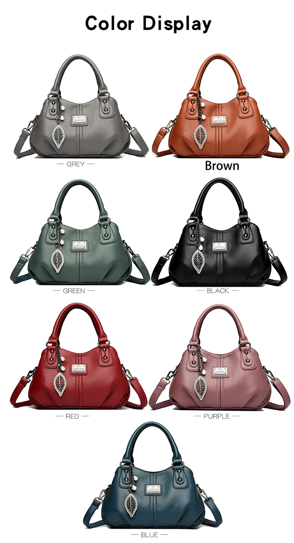2024 New 3-layer Large Capacity Women Tote Bag Fashion Women's Trendy Shoulder Bags High Quality Soft Leather Female Handbag Sac