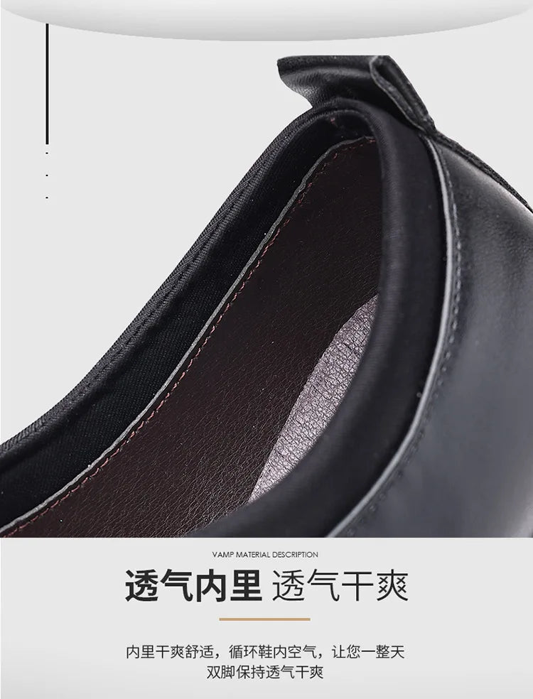 Spring Autumn Men's Business Shoes Formal Wedding Shoes Male Office Work Shoes Sharp pointed casual Loafers Elegant Man footwear