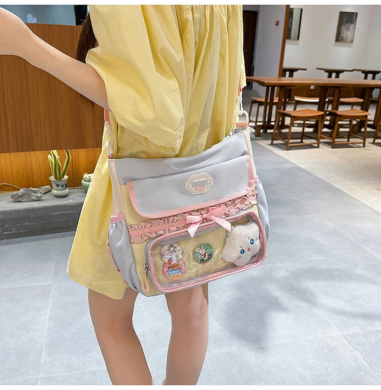 Large Capacity Children's School Bag Set for Girls Primary And Middle School Double Shoulder Backpack Sweet College Style