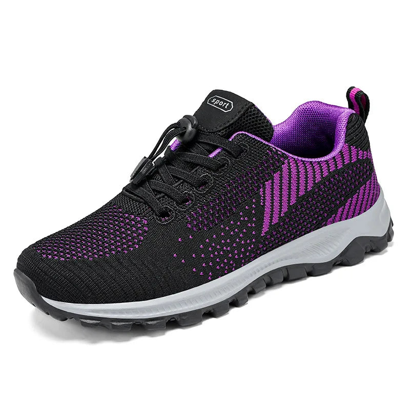 2025 Women Sneakers Fashion Platform Lace Up Casual Sports Shoes Comfortable Running Ladies Vulcanized Shoes Female Footwear