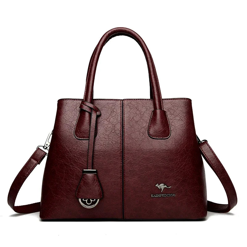 Women's PU Leather Handbags Ladies Large Tote Bag Female Square Shoulder Bags Bolsas Femininas Sac Fashion Crossbody Bags Purse