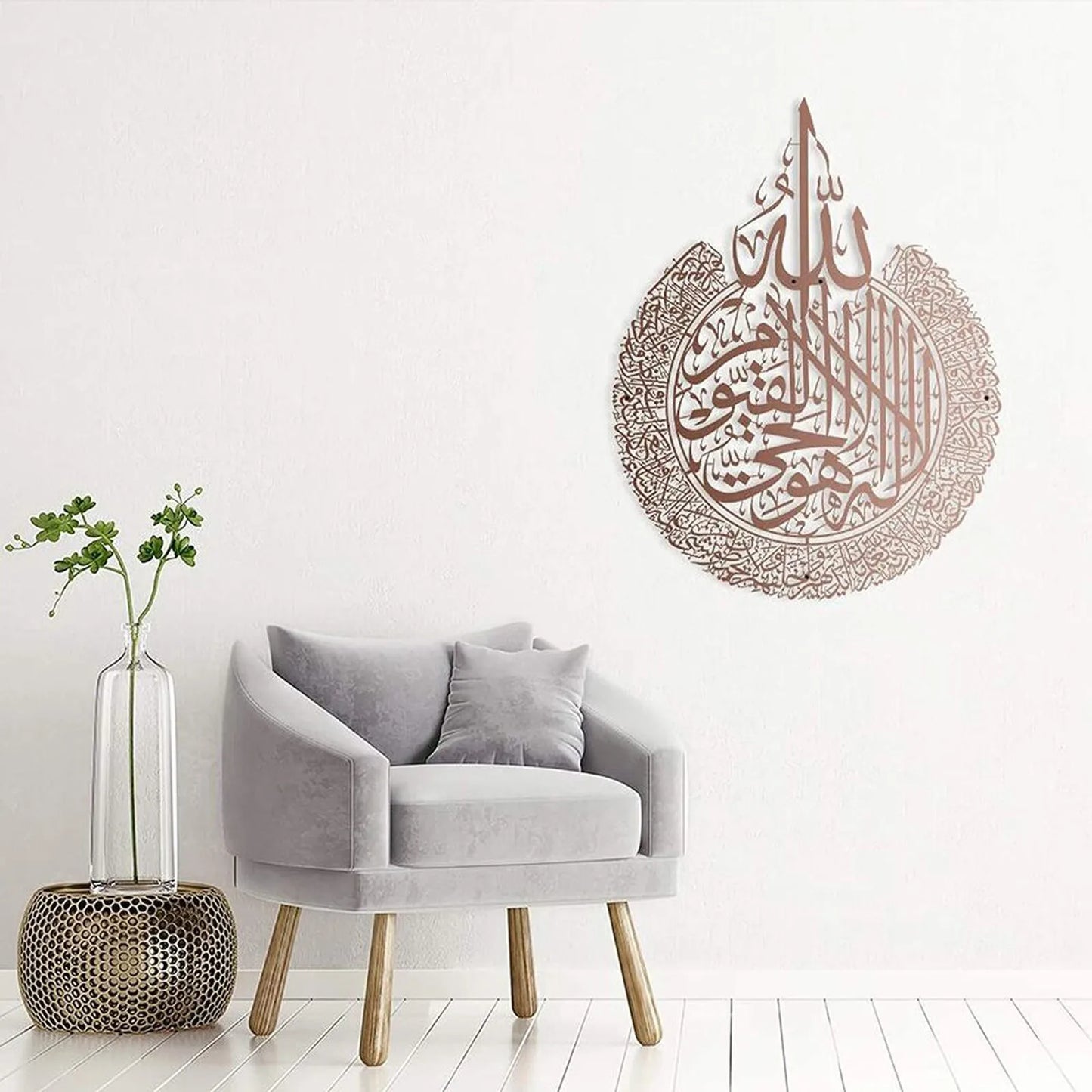 Islamic Wall Art Ayatul Kursi Acrylic Frame Arabic Calligraphy Gift For Ramadan Home Decoration For Muslim Wedding Wallpaper