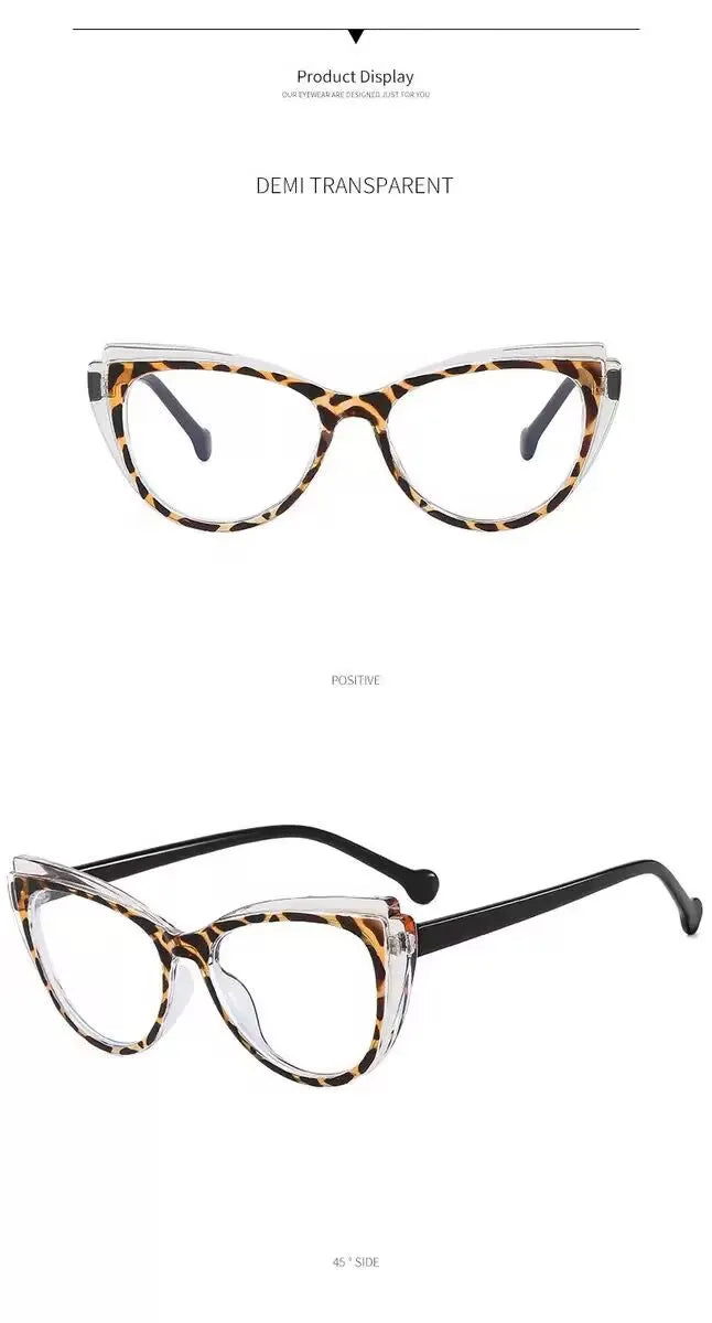 2025 New Fashionable Cat Eye Photochromic Women's Reading Glasses Retro Neutral High Quality Versatile Presbyopia Glasses