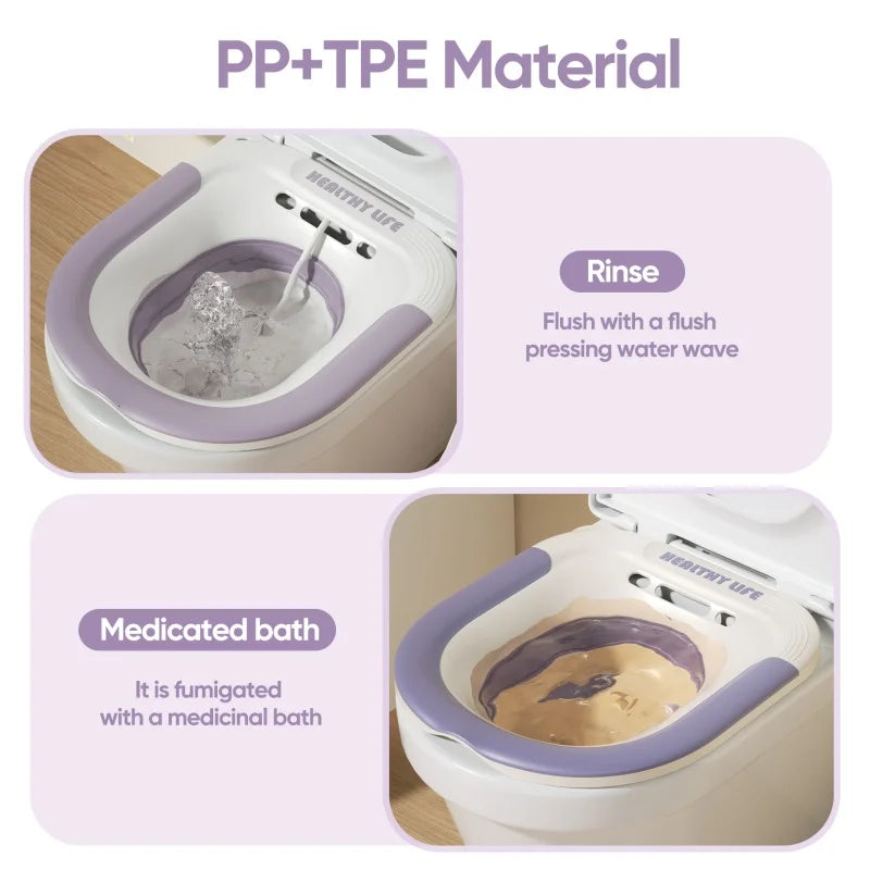Bidet hemorrhoid toilet, suitable for postpartum pregnant women or hemorrhoids, foldable and hangable storage Private care clean