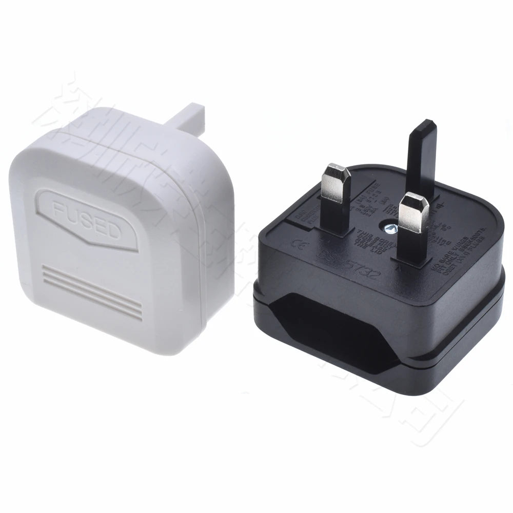 European EU 2Pin to UK 3Pin Power Socket Travel Plug Japan European EU to UK Travel Adapter Electrical Charger Adapter Converter