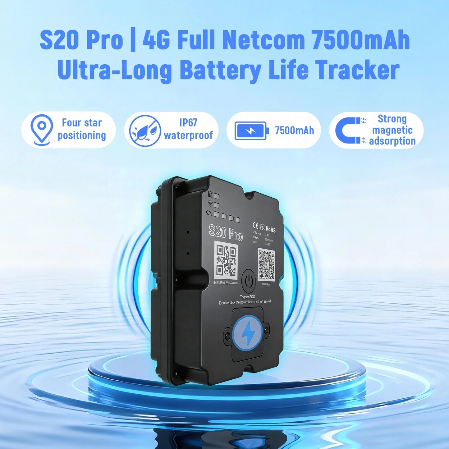 4G GPS Tracker Car Motorcycl Alarm Tracking Real-time GPS Locator Device Anti-theft Alarm Geo-Fence Position APP