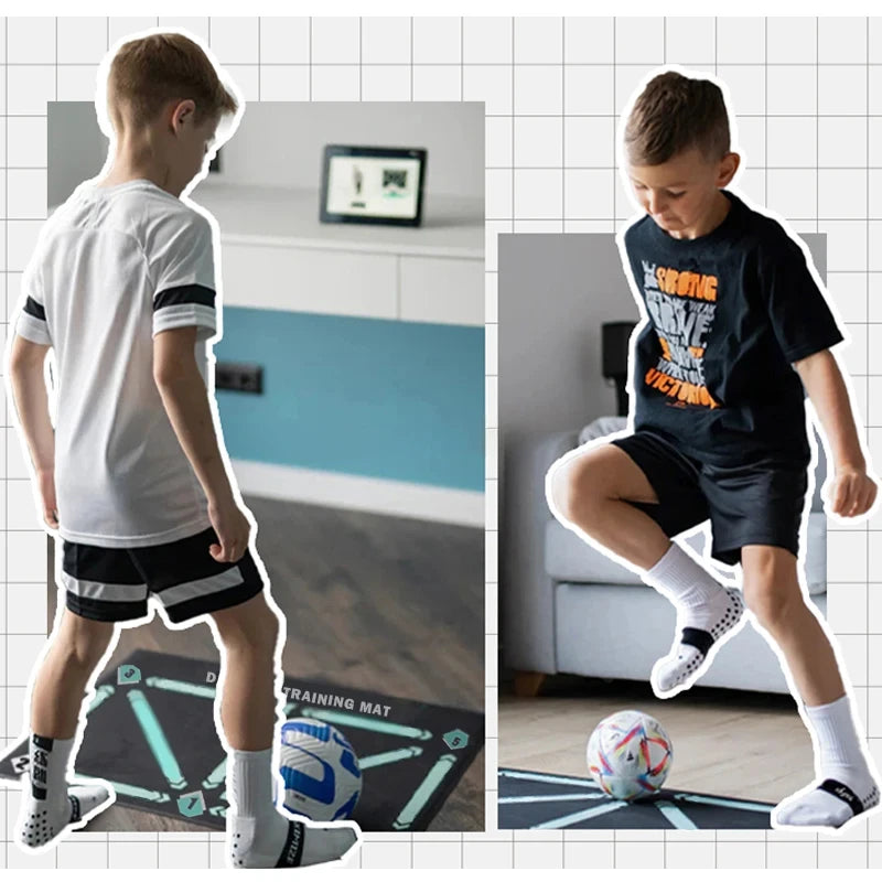 Football Training Mat Foldable Rug Dribbling Futbol Voetbal Training Mats Carpet Kids Soccer Indoor Equipment Durable Non Slip