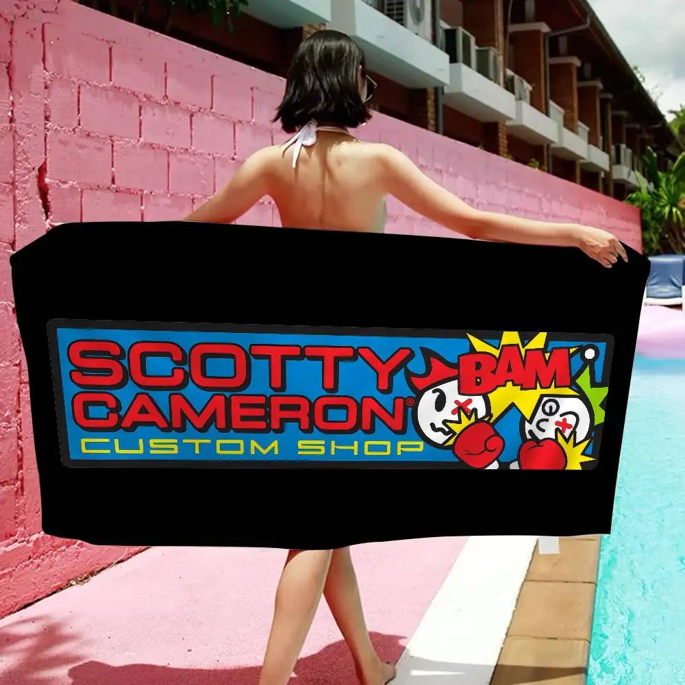 S-Scotty C-Camerons Bath Towel Microfiber Soft Water Absorbing Breathable For Girl Kids Decorative Cartoon Beach Towel