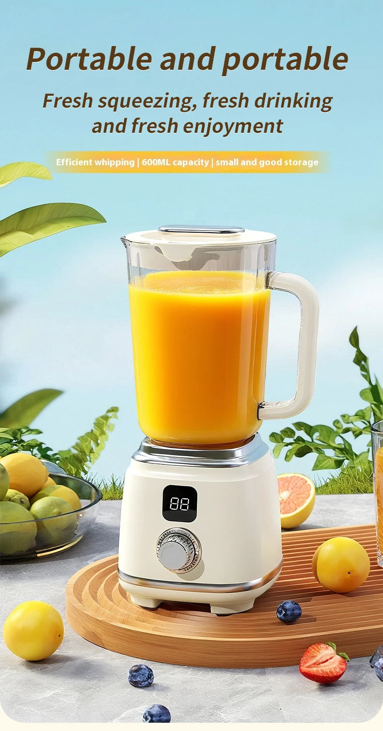 Portable Juicer Blender 600ml Electric Fruit Juicer USB Charging Lemon Orange Fruit Juicing Cup Smoothie Blender Machine