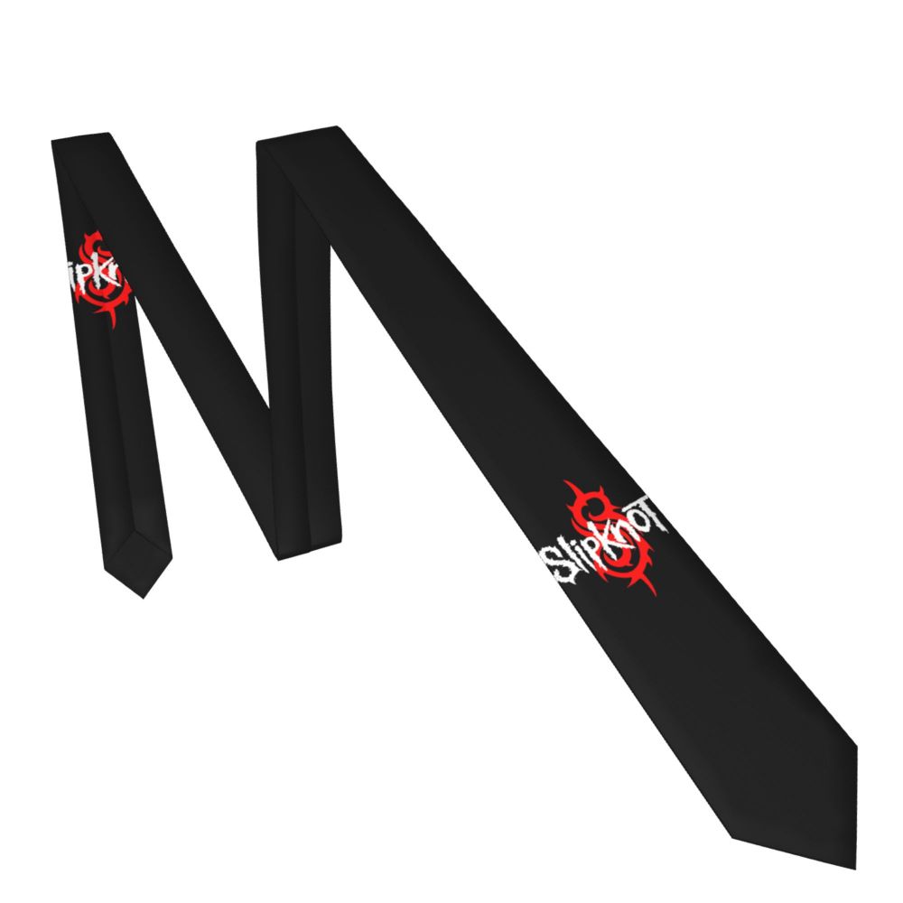 Slipknots Neckties Men's Customized Silk Heavy Metal Rock Music Gift Neck Tie for Office