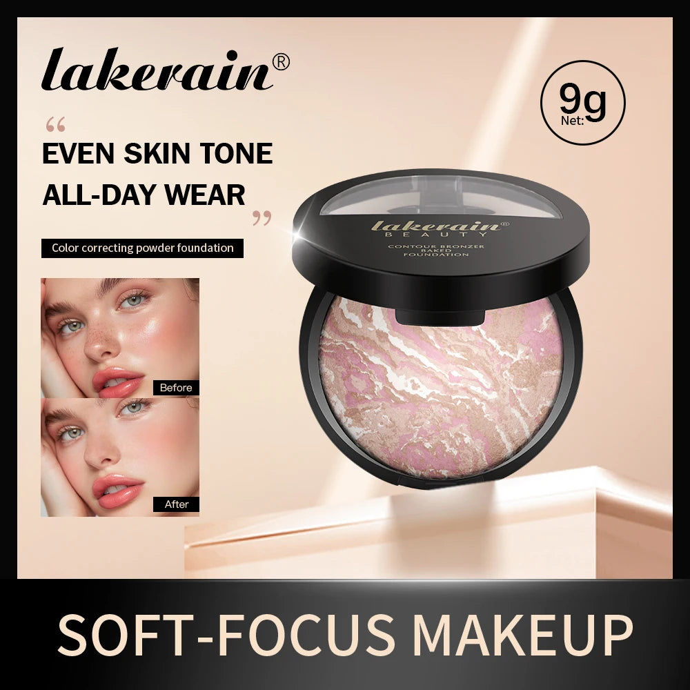 Setting And Contouring Powder Palette Color Correcting Powder Foundation Coverage Semi Matte Natural Finish Powder Cosmetics