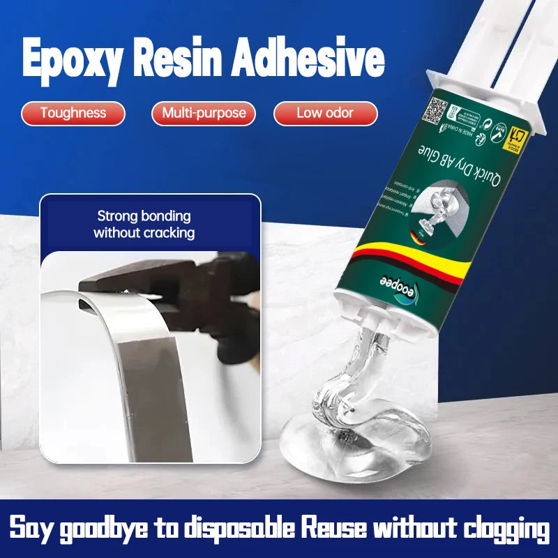 Epoxy resin AB Glue Strong bonding Transparent adhesive High viscosity waterproof Repair metal, ceramics, electronic components