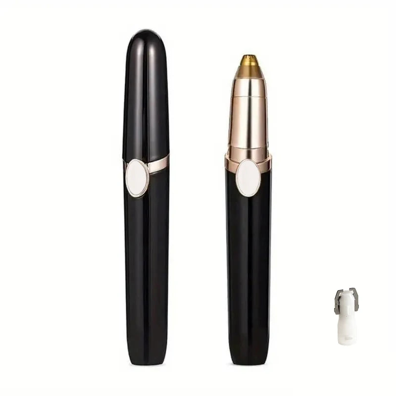 Mini electric eyebrow trimmer, USB charging women's facial shaving and hair removal device, portable eyebrow trimmer pen