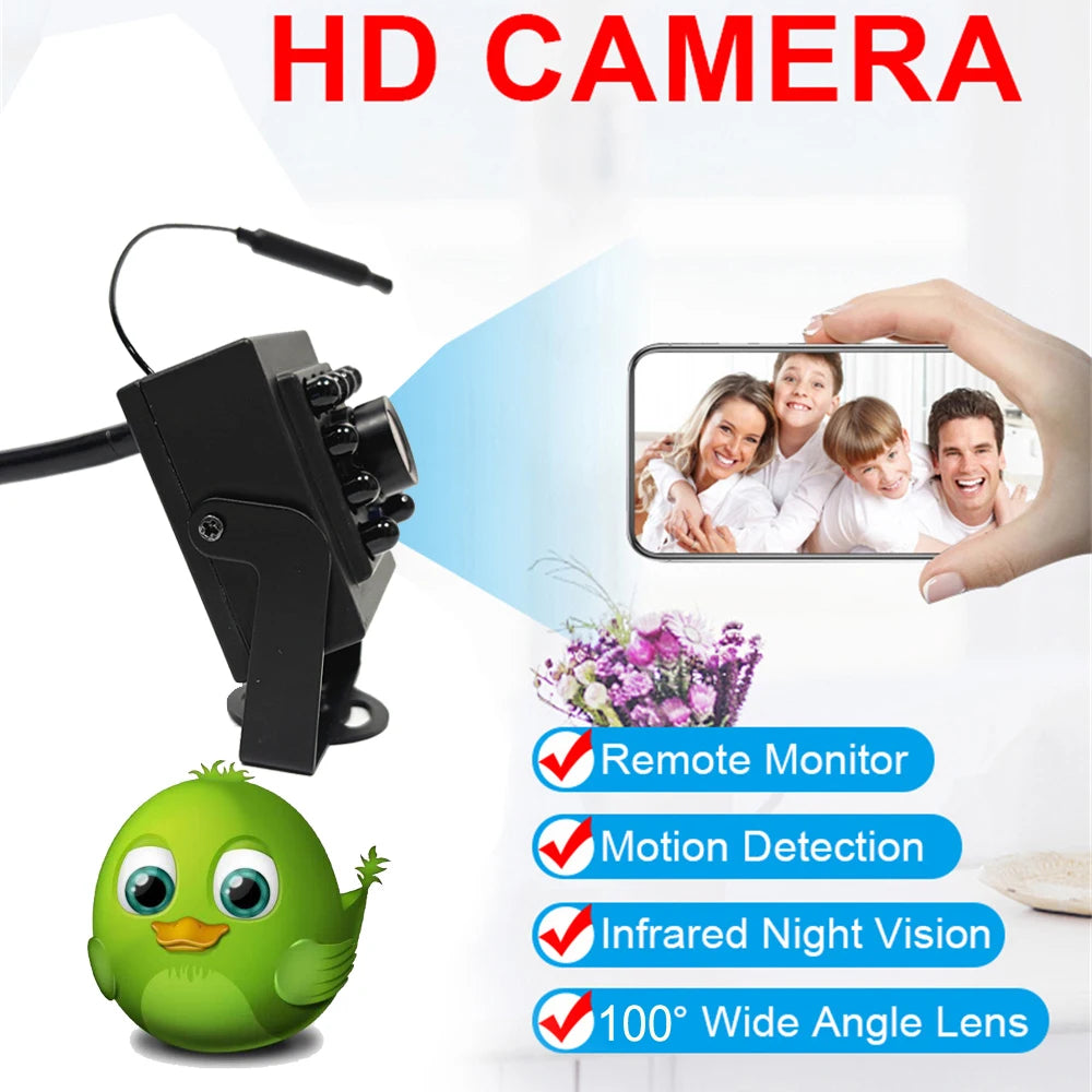 Bird Watching Camera Wireless Wild Wifi Bird Nest Green Box Kit 5M Wire Night Vision 5MP 2MP P2P Audio Mini IPC In the birdcage