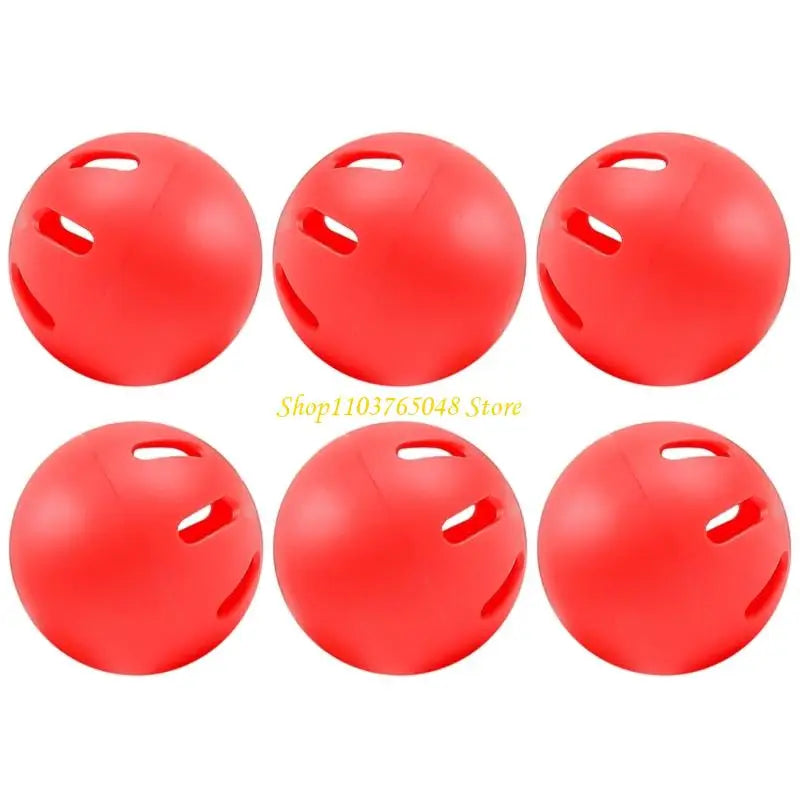 R53E Set of 6pcs 74mm Baseball Practice Balls Training Equipment Safe Materials