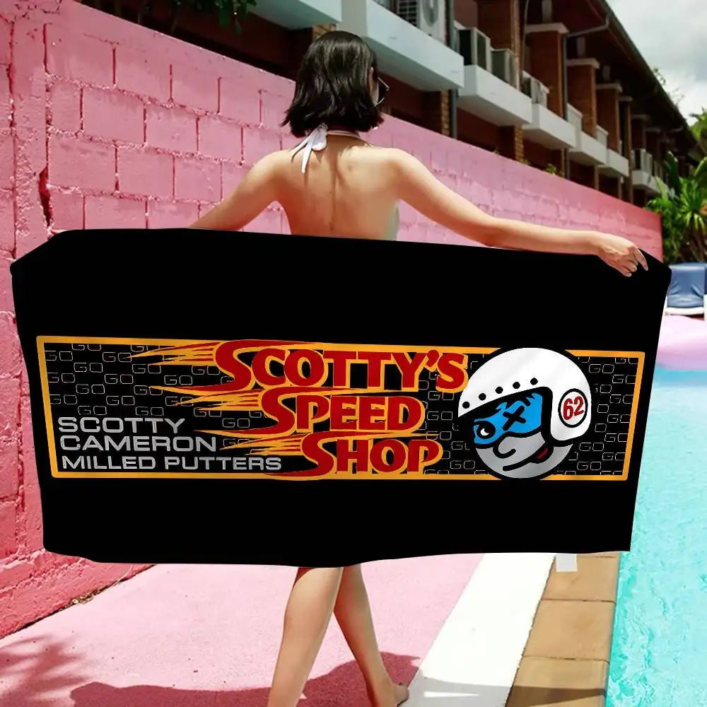 S-Scotty C-Camerons Bath Towel Microfiber Soft Water Absorbing Breathable For Girl Kids Decorative Cartoon Beach Towel