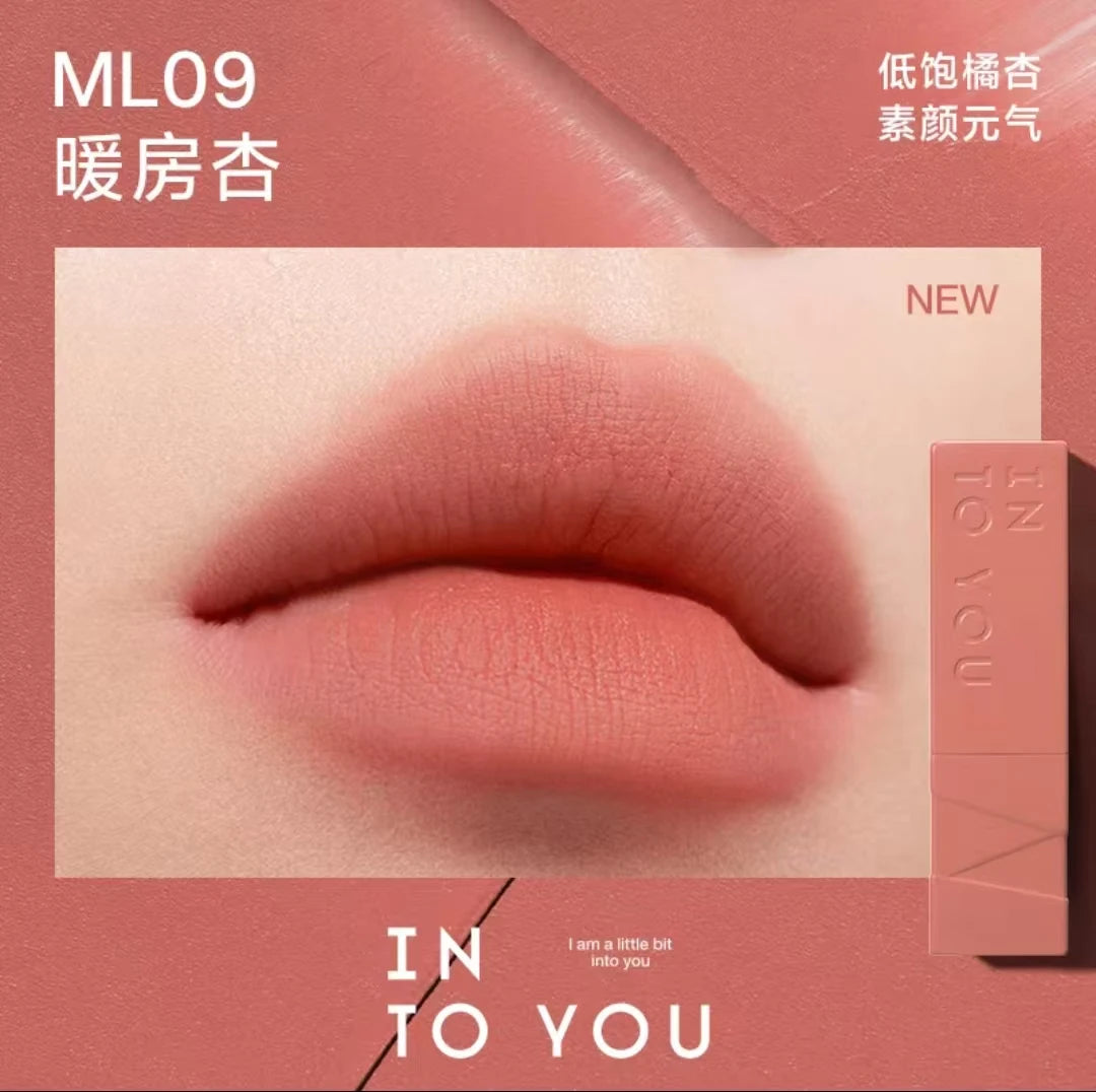 INTO YOU Matte Velvet Lipstick Easy To Wear Silky Smooth Long Lasting Whitening Lips Beauty Makeup