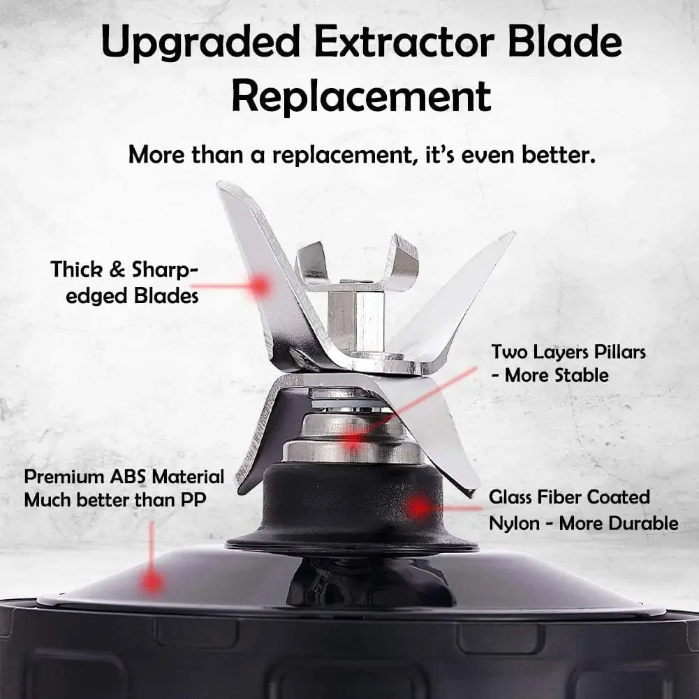 Blender Replacement Parts 24oz Cups Extractor Blade for Nutri Ninja Auto iQ BN801 BL480-30 BL640-30 BL642-30 NN100-30 BL2012