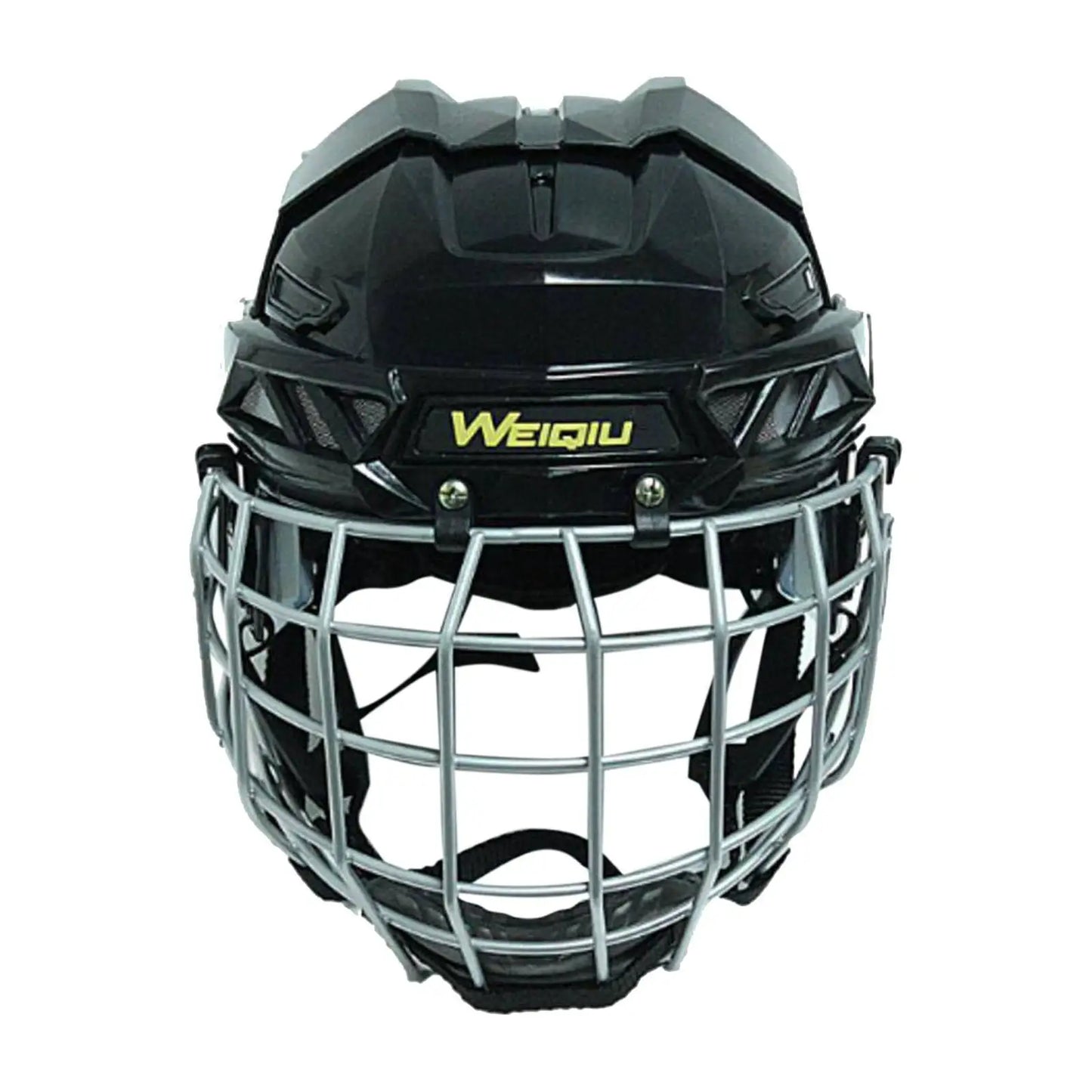 Hockey Helmet Ice Skate Helmet Ice Hockey Helmet Black Adjustable Hockey Gear Roller Skating Helmet for Dryland Hockey Match
