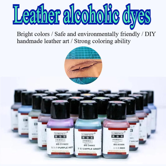 100ml Leather Alcohol Dye Handmade DIY Leather Bags Handicraft Repair Refurbishment Coloring Auxiliary Raw Material Dyeing Agent