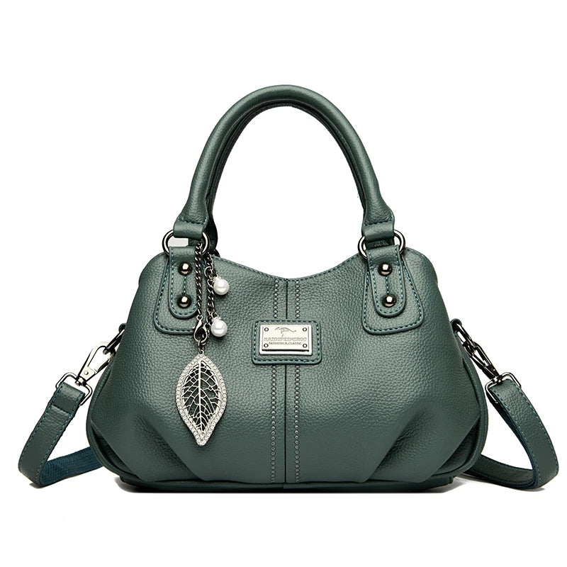 2024 New 3-layer Large Capacity Women Tote Bag Fashion Women's Trendy Shoulder Bags High Quality Soft Leather Female Handbag Sac