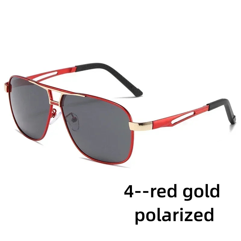 Trendy Square Polarized Photochromic Sunglasses Luxury Women Men Pilot Shades Sun Glasses Outdoor Anti-UV Driving Oculos De Sol