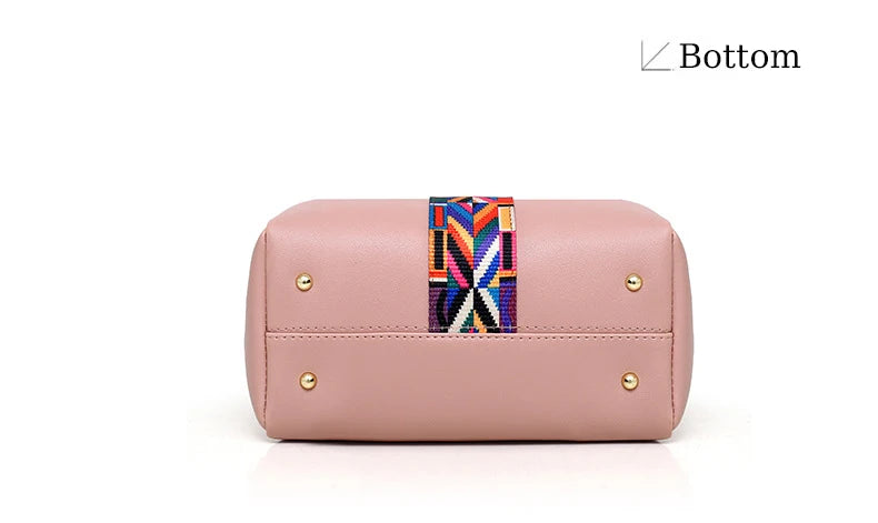 Women's Bag Luxury Handbag Large Capacity Tote 4 Pcs Ladies Bag Fashion Shoulder Bag Wallet Card Bag