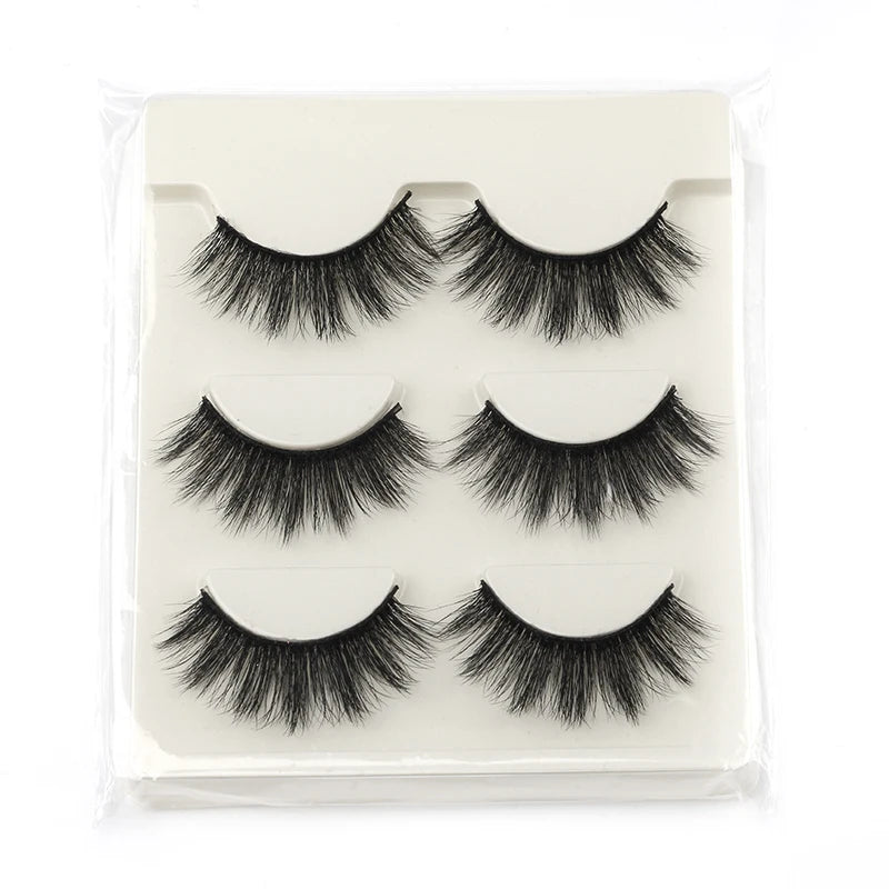 YSDO 3/7/10 Pair Half Eye Lashes Soft Natural Fake Lashes Look Short Wispy Clear Band Fox Eye Lash Faux 3d Mink Eyelashes Makeup