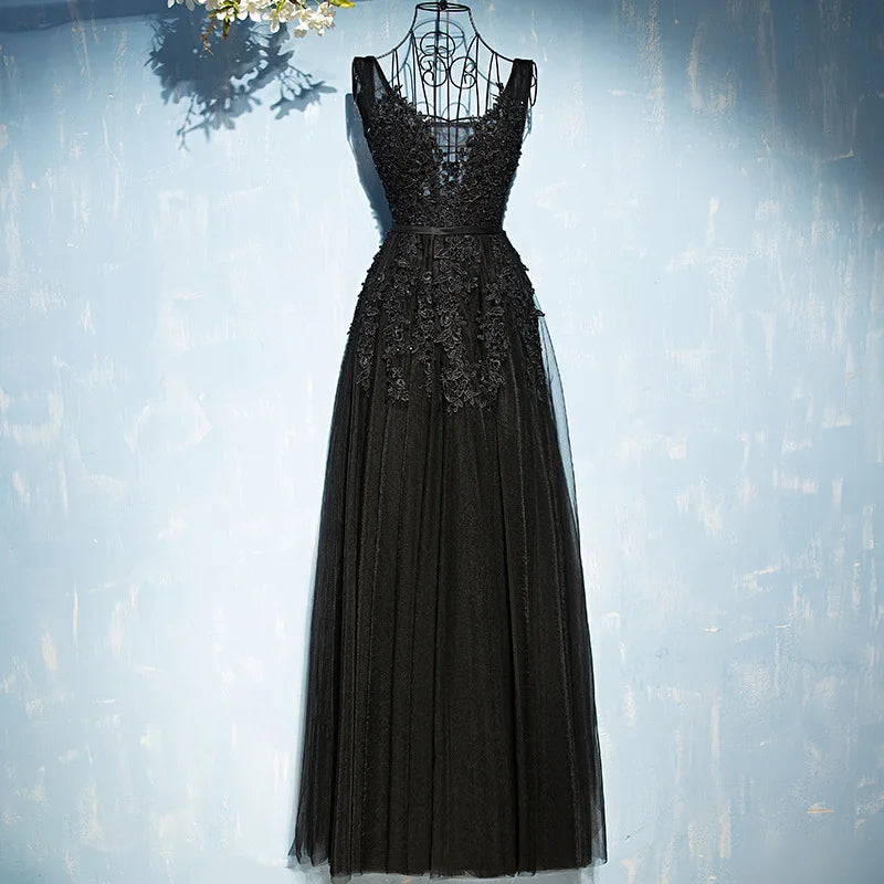 Elegant Evening Dresses فساتين سهرة Bride Banquet Floor-length Robe De Soiree Sexy Backless Long Lace Beading Party Prom Dress