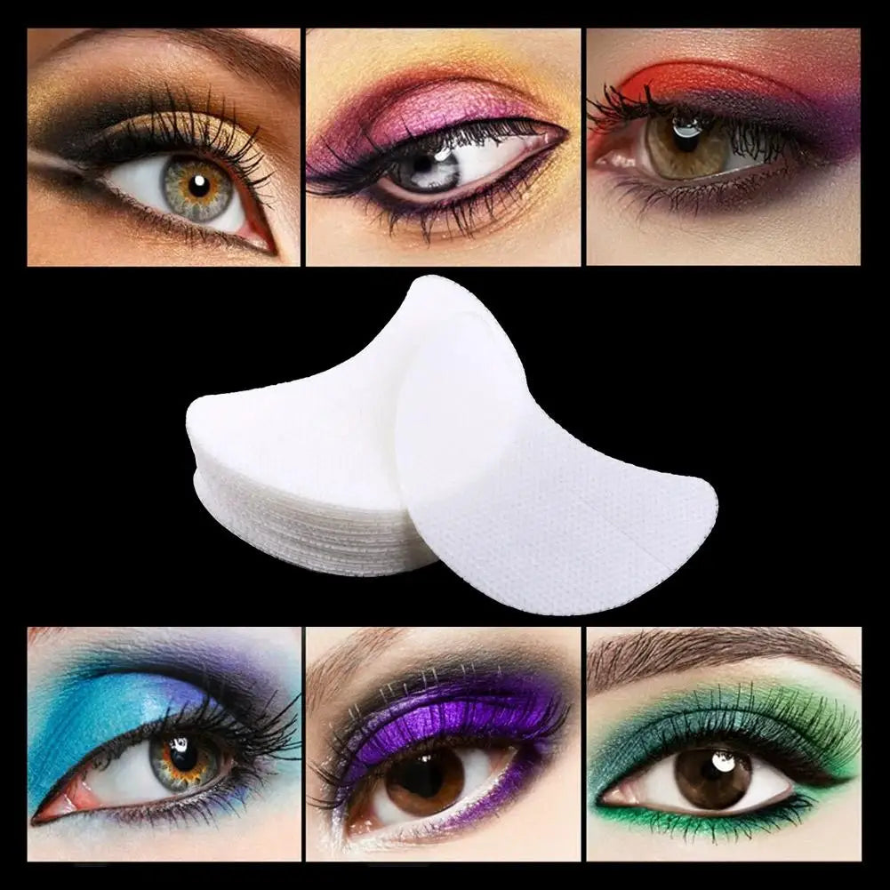 50PCS Eyeshadow Stencils Set, Lint Free Under Eye Gel Pad Sticker for Precise Makeup, Eye Makeup Tools Non-woven Isolation Patch