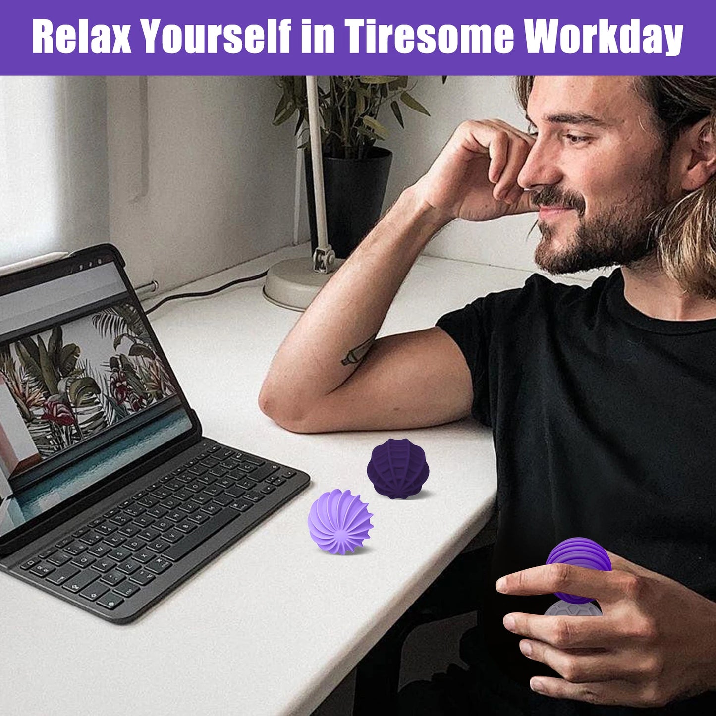Silicone Magnetic Sensory Balls Fidget Toy Worry Balls Autism Calming Fidgeting Toy Kid Adults Anxiety Relief Stress Sensory Toy
