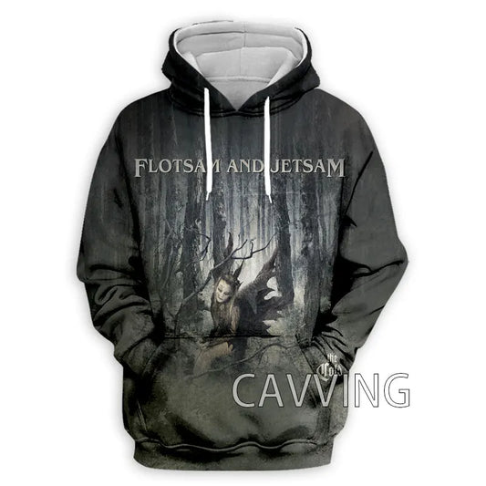New Fashion Women/Men's 3D Print  Flotsam and Jetsam Rock  Hoodies Hooded Sweatshirts Harajuku Hoodie Sweatshirts Tops Clothing