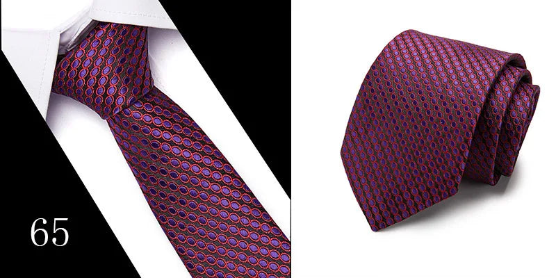 Hot Sale Necktie Man 7.5 cm Silk Tie Solid Color Gravatas Suit Accessories Fit Wedding Holiday Party