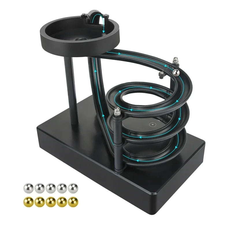 Perpetual Marble Machine Kinetic Art Motion Inertial Metal Automatic Creative Infinite Jumping Table Toy Home Decoration