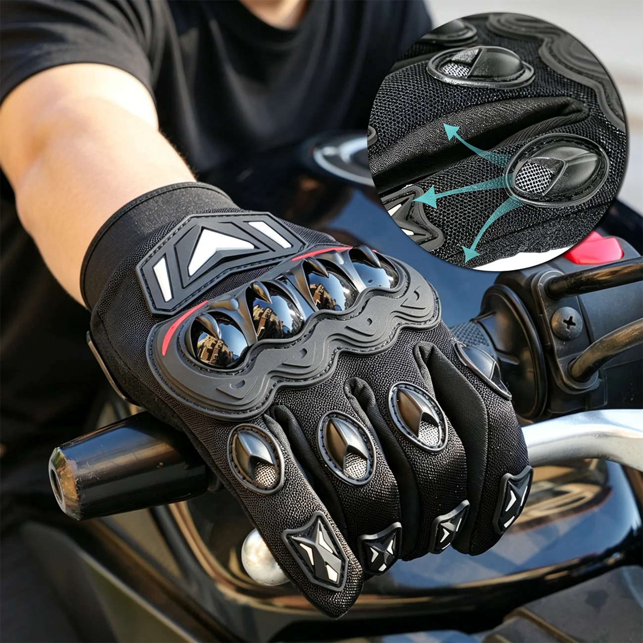 Outdoor Sports Gloves - Touchscreen-Friendly, Breathable, and Comfortable - Full-Fingered Off-Road Gloves for All Seasons