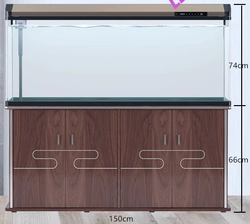 Fish Farming Equipment Glass Aquarium Indoors Ecology Decoration Living Room Aquarium Floor Luxury Home Furniture Acquario Lsyg