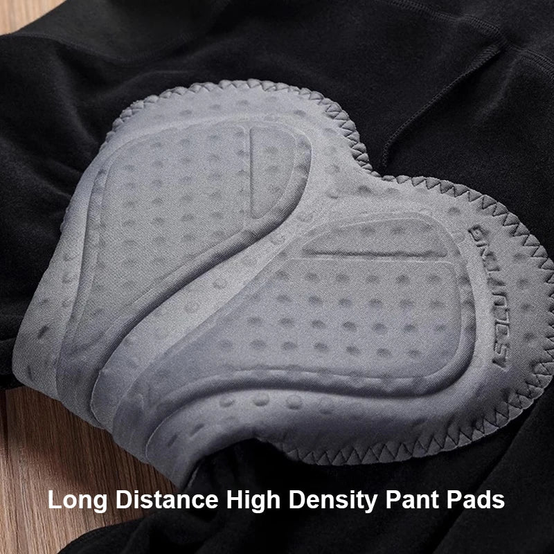 Cycling Pants Padded Man Winter Warm Fleece Bicycle Pant Leggings for Men Bike Riding Trousers Tights Clothing for 5-15 degrees