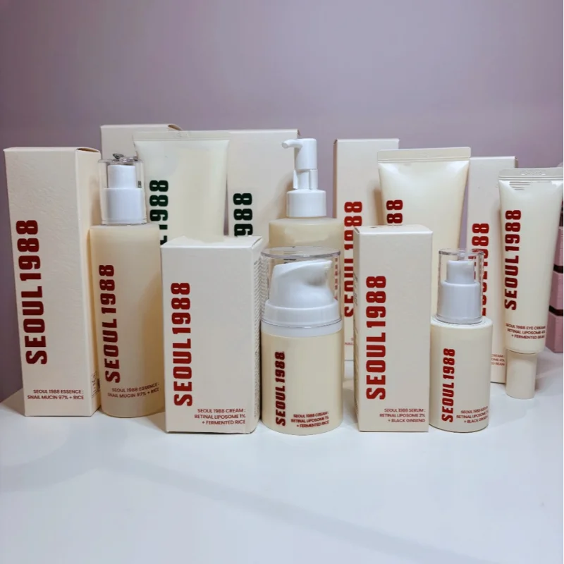 Korean Brand Skin Care Set Seoul 1988 Anti-aging Brightening Eye Cream Sunscreen Anti-wrinkle Essence Rice Cream Essence Water