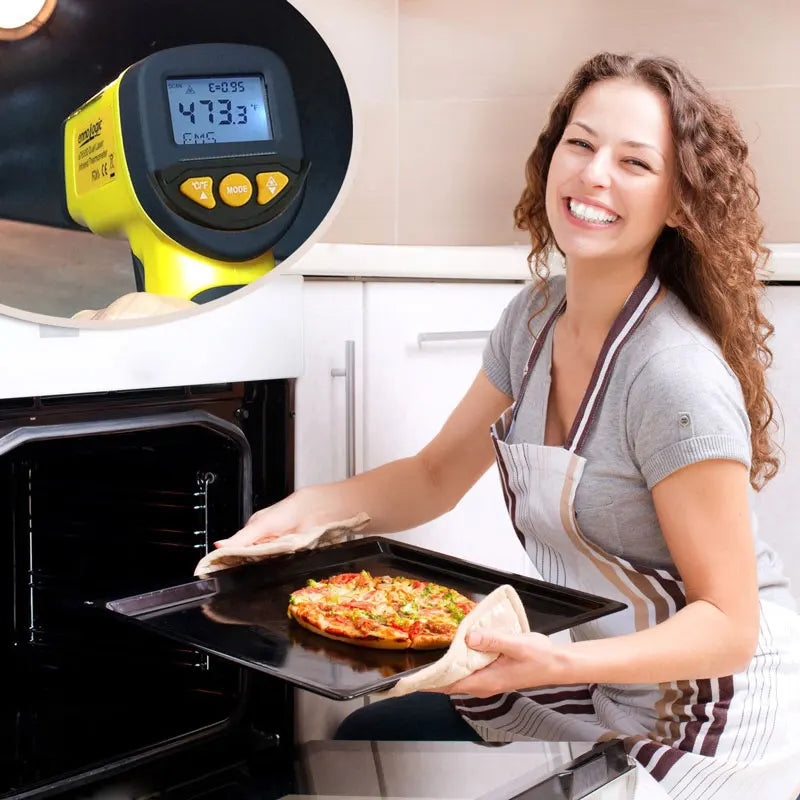 Handheld Non Contact Heat Laser Temperature Gun Digital Infrared Thermometer Gun for Cooking,BBQ,Pizza Oven,-58℉~1022℉(-50℃~600℃