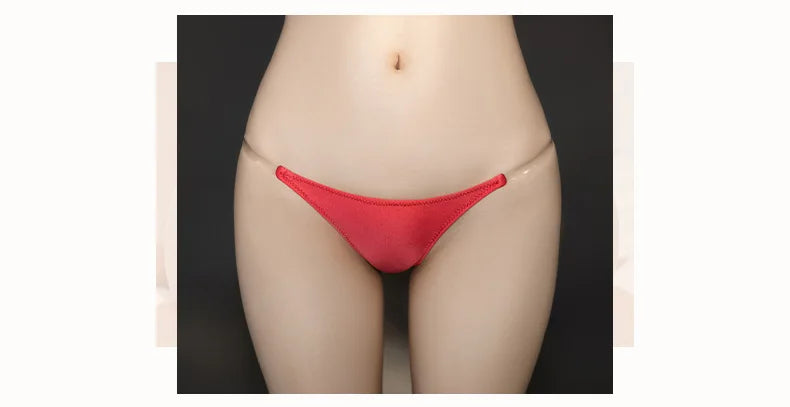 Sexy Erotic Transparent Thong Panties Thin Elastic Low Waisted Women's Underwear Allure G-String Shiny Lingerie Ladies Thongs