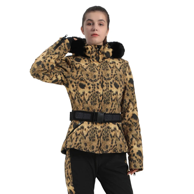 Ski Jackets 2025 Mountain Winter Hooded Woman Snowboard Clothes Outdoor Sports Skiing Overcoats Windproof Thermal Snow Tracksuit