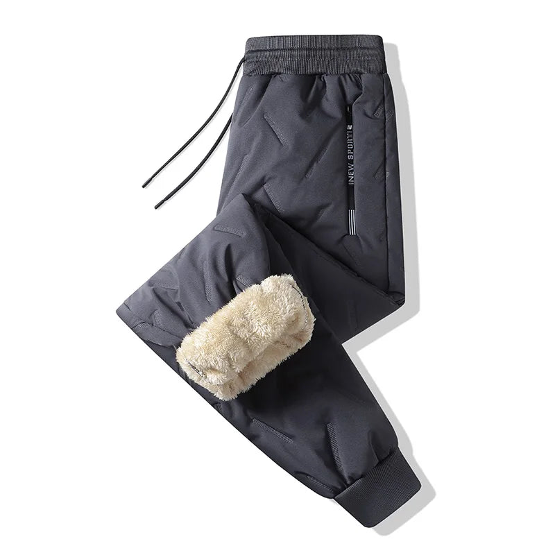 Animal Game Winter Women Plush Thick Fleece Waterproof Sweatpant Windproof Casual Pants Warm Outerwear Lambswool Thermal
