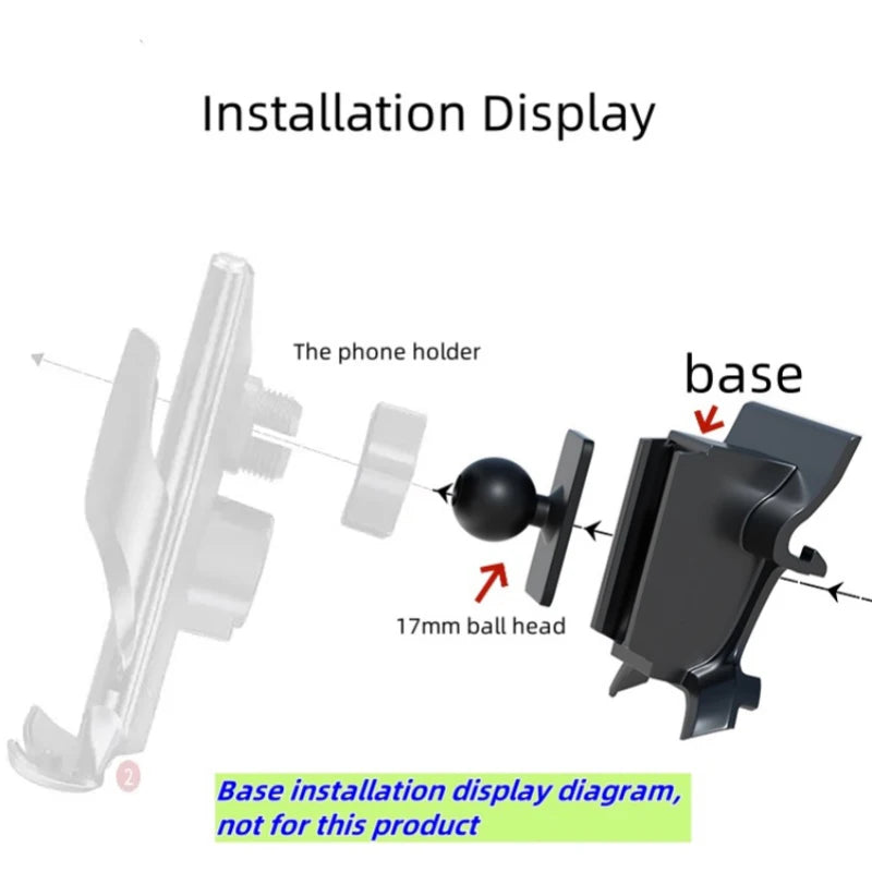Car Phone Holder Wireless Charging Accessories For Peugeot 4008 2016 2017 2018 -2023 Space Wagon 5008 T87 2017-2023